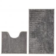 Набор ковриков Dariana Joy 57х100 см + 57х50 см серый геометрия