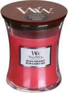 Свеча ароматическая Woodwick Medium Melon & Pink Quartz 275 г