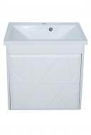 Тумба ХАСТ Vena подвесная с умывальником Como 60 (Cersanit) белая (2 ящика)