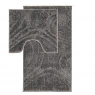 Набір килимків Dariana Joy 57х100 см + 57x50 см сірий абстракція