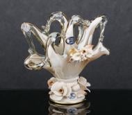 Тримач для серветок White cristal Venezia Farfalla сіра 18х6х14 см