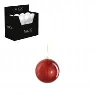 Декорація новорічна Edelman Небитка куля, червона, пінопласт, діам. 8 см