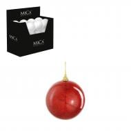 Декорація новорічна Edelman Небитка куля, червона, пінопласт, діам. 10 см