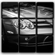 Картина модульна Mercedes Mclaren SLR 77x77 см Hotel Arizona HD 9-19513543807-MCLA-30x30-BLACK