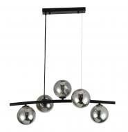 Люстра підвісна Miorro Sapori 700x280x900 мм 5x7 Вт G9 чорний хром 51-311-173