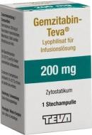 Гемцитабін-Тева для р-ну д/інф. №1 у флак. ліофілізат