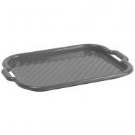 Поднос с ручками Domotti 40x28 см, серый - CLEVER