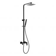 Душевая система Invena PAROS со смесителем черная AU-33-B04