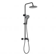 Душевая система Invena RIKIA со смесителем черная AU-24-B04