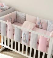 Комплект для дитячого ліжечка Baby Veres Summer Bunny New рожевий