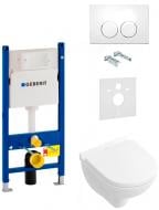Система инсталляции Geberit Duofix 458.126.00.1 + Delta 21 115.125.11.1 белая + Villeroy & Boch O.Novo 5688HR01
