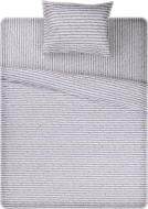 Комплект постельного белья Basic 1.5 серый с белым La Nuit