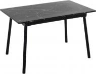 Стол Эдисон 1200(1550)x730x760мм мрамор черный/черный