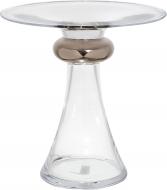 Ваза Wrzesniak Glassworks Luster Platinium 24x25,5 см прозрачная 17-1714A