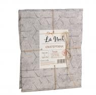 Скатертина Taupe 125x140 см бежевий із малюнком La Nuit