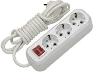 УЦЕНКА! Удлинитель Makel С ЗАЗЕМЛЕНИЕМ 3 ГН. БЕЛЫЙ 5 М MGP214 (УЦ №53)