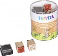 Набір штампів резинових Весна 15 шт. 20х20 мм Heyda