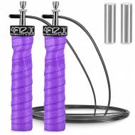 Скакалка 4fizjo швидкісна для кросфіту Speed Rope PRO+ Violet (P-5907739313188)