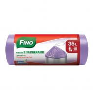 Мешки для мусора с затяжками Fino стандартные 35 л 15 шт.