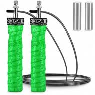 Скакалка 4fizjo швидкісна для кросфіту Speed Rope PRO+ Green (P-5907739313195)