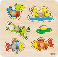 Пазл-вкладиш GoKi Наш маленький ставок 57549G