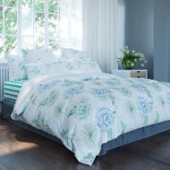 Комплект постельного белья Романс евро цветочный принт Balak Home