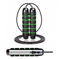 Скакалка Cornix швидкісна для кросфіту Speed Rope Classic XR-0148 Black/Green