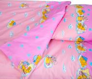 Комплект постільної білизни Ведмедик рожевий дитячий з малюнком ТЕП