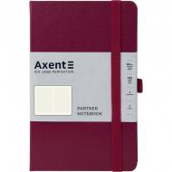 Книга для нотаток Axent Partner 125x195 96 арк. клітинка винна 8201-46-A