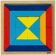 Пазл деревянный GoKi Мир форм-треугольники 57572-1