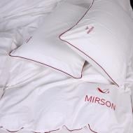 Комплект постільної білизни MirSon Corner Moko White молочний