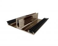 Профиль алюминиевый Oscar АПБ "база" 55 мм 3 м бронза