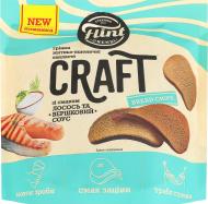 Гренки ржано-пшеничные Flint Хвилясты Лосось и вершковий соус Чипсы Craft Bread 80г