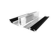 Профиль соединительный алюминиевый с уплотнителем Oscar АПБ "база" 55 мм 3 м серебро