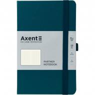 Книга для нотаток Axent Partner 125x195 96 арк. клітинка малахіт 8201-31-A