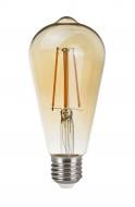 Лампа светодиодная Miorro FIL Amber 720 Lm ST64 6 Вт E27 2700 К 230 В прозрачная 51-314-050