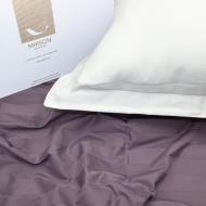 Комплект постільної білизни MirSon Satin Elit Gaell Duet молочний/сірий