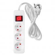 Удлинитель с выключателем NEO tools с заземлением 3 гн. белый 5 м 90-180