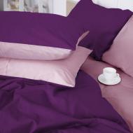 Комплект постельного белья MirSon Satin Premium Iris 0199+3220 розовый/фиолетовый