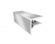 Профиль торцевой алюминиевый Oscar F-подобный пристенный 6 мм 2,10 м серебро