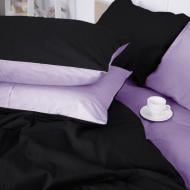 Комплект постільної білизни MirSon Satin Premium Lavanda 3820+0055 чорний/бузковий
