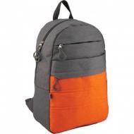 Рюкзак школьный GoPack Сity 118-3 серый, оранжевый
