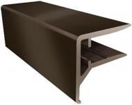 Профиль торцевой алюминиевый Oscar F-подобный пристенный 8 мм 2,10 м бронза