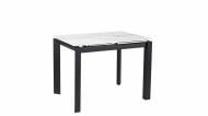Стол обеденный Prestol 1000(1400)x750x750мм белый/черный