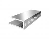 Профиль торцевой алюминиевый Oscar 10 мм 2,10 м серебро