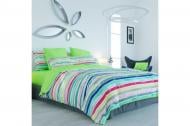 Комплект постільної білизни IVA MULTI полуторний у смужку ТЕП