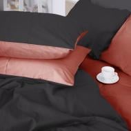 Комплект постельного белья Сатин Montane 0132+0240 143х210 см серый/розовый MirSon