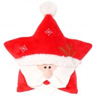 Подушка декоративная Дед мороз 35x35 см красный Stip