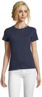 Футболка жіноча Sol's Imperial Fit Women 02080319 р.M темно-синій