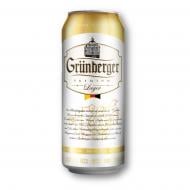 Пиво Grunberger светлое фильтрованное 5% ж/б 0,5 л